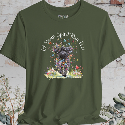 Labradoodle #3 'Let your spirit run free' T shirt