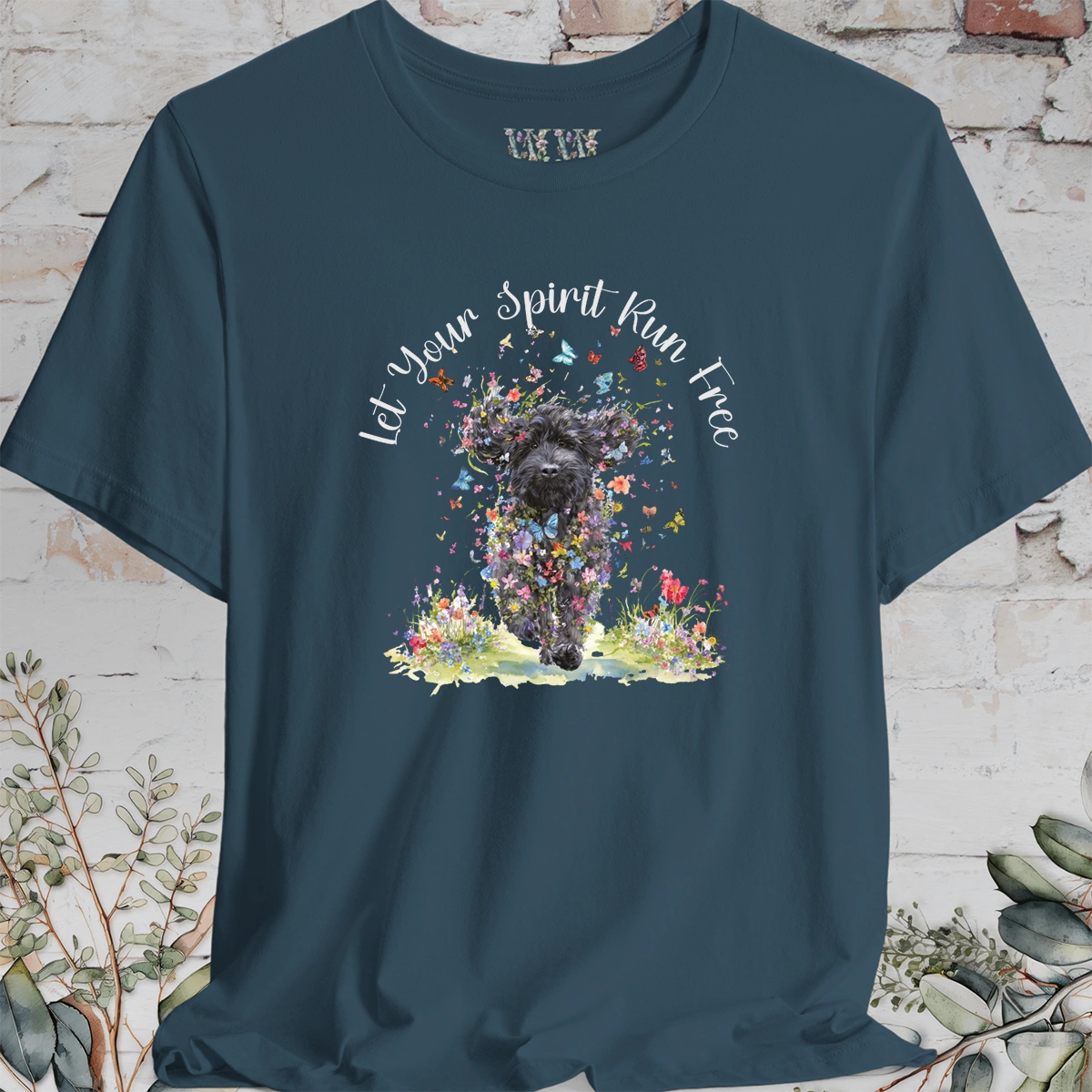 Labradoodle #3 'Let your spirit run free' T shirt