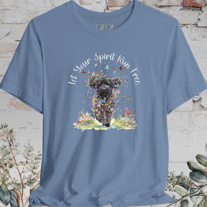 Labradoodle #3 'Let your spirit run free' T shirt
