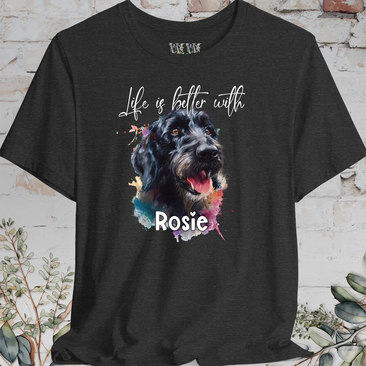 Labradoodle/Groodle #1 'Life is better with'  Personalized T shirt