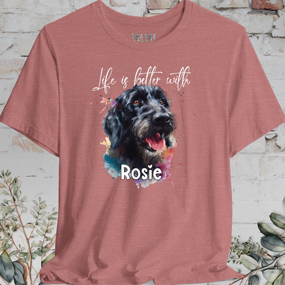 Labradoodle/Groodle #1 'Life is better with'  Personalized T shirt
