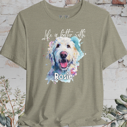 Labradoodle/Groodle #2 'Life is better with'  Personalized T shirt