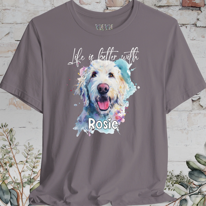 Labradoodle/Groodle #2 'Life is better with'  Personalized T shirt