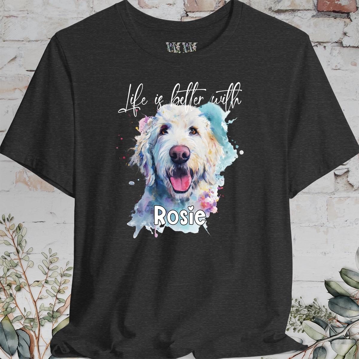 Labradoodle/Groodle #2 'Life is better with'  Personalized T shirt