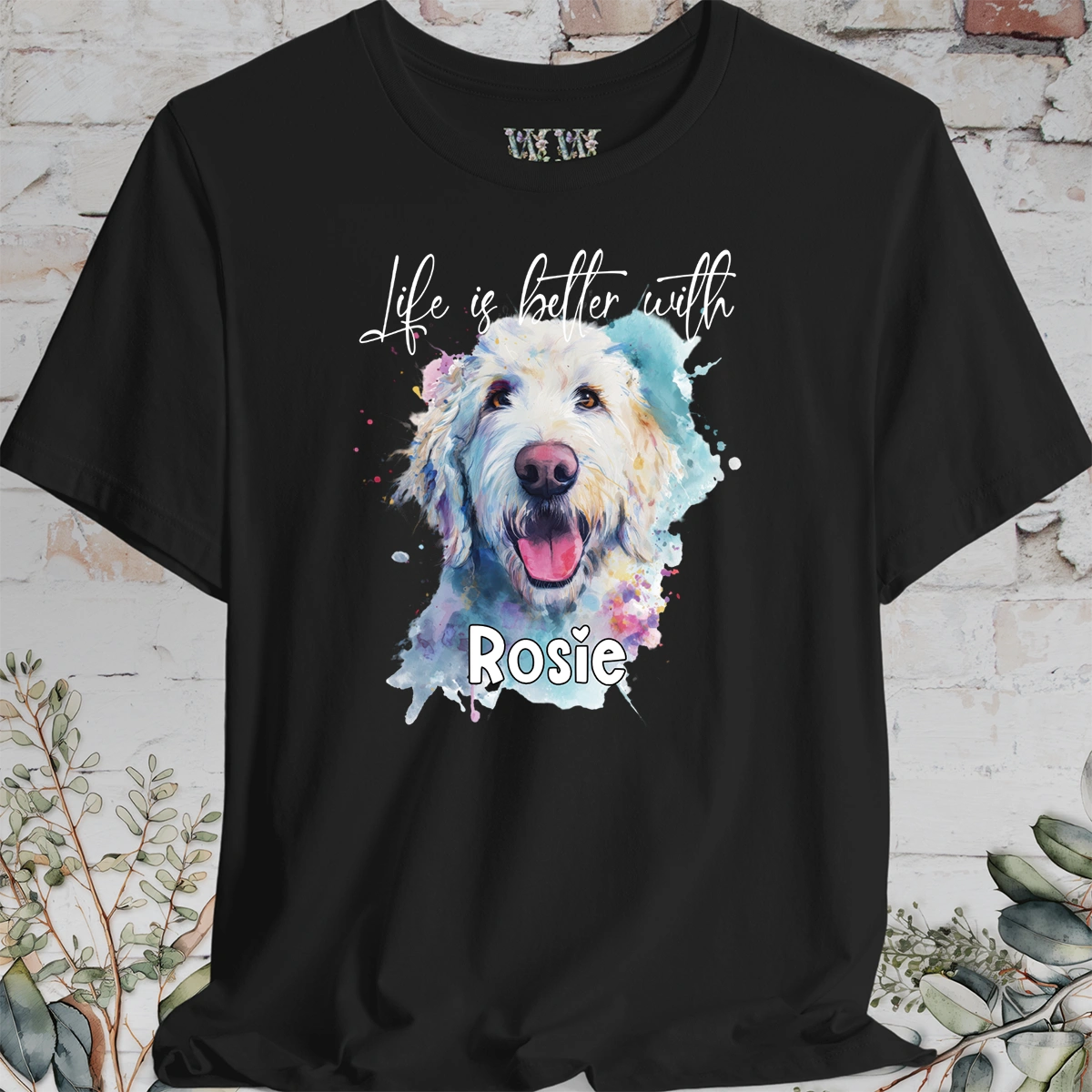 Labradoodle/Groodle #2 'Life is better with'  Personalized T shirt