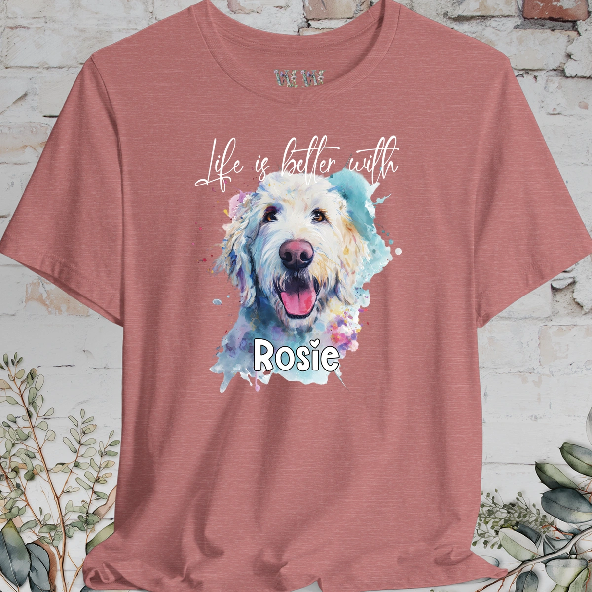 Labradoodle/Groodle #2 'Life is better with'  Personalized T shirt