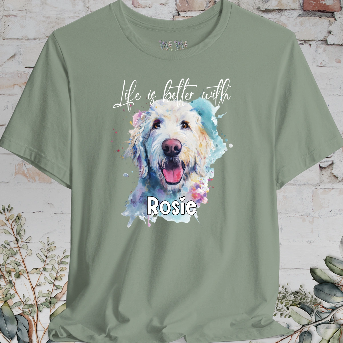 Labradoodle/Groodle #2 'Life is better with'  Personalized T shirt