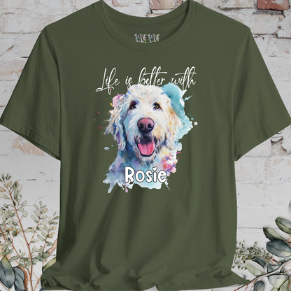 Labradoodle/Groodle #2 'Life is better with'  Personalized T shirt