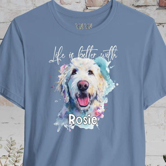 Labradoodle/Groodle #2 'Life is better with'  Personalized T shirt