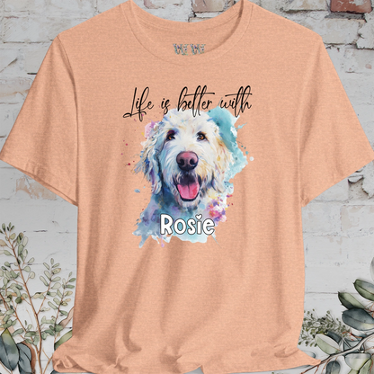 Labradoodle/Groodle #2 'Life is better with'  Personalized T shirt