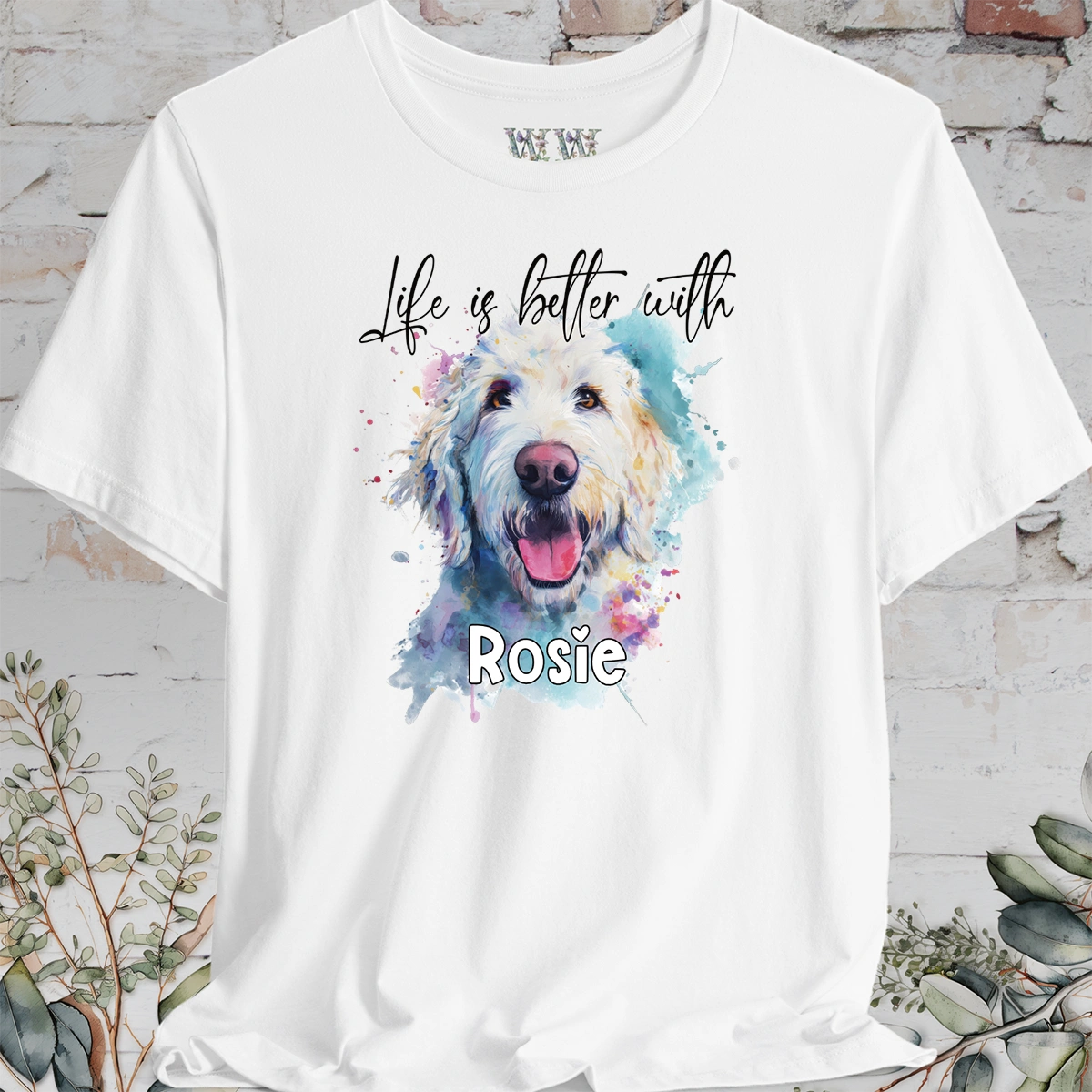 Labradoodle/Groodle #2 'Life is better with'  Personalized T shirt