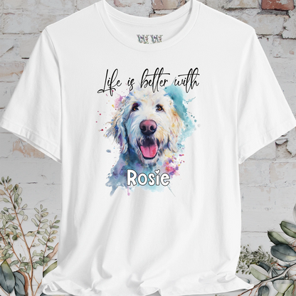 Labradoodle/Groodle #2 'Life is better with'  Personalized T shirt
