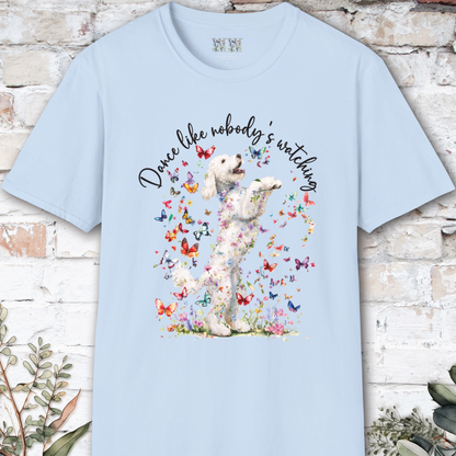 Labradoodle "Dance like nobody's watching" unisex T shirt