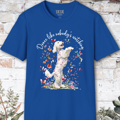 Labradoodle "Dance like nobody's watching" unisex T shirt