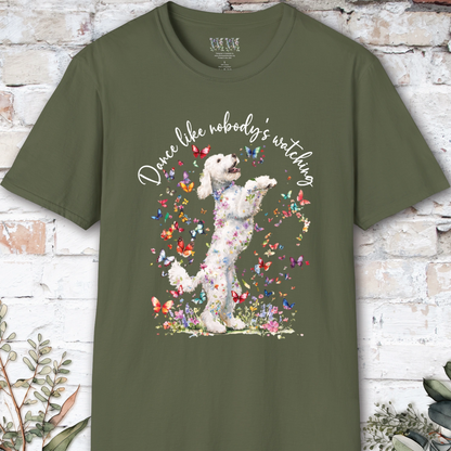 Labradoodle "Dance like nobody's watching" unisex T shirt