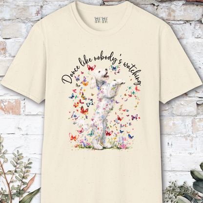 Labradoodle "Dance like nobody's watching" unisex T shirt