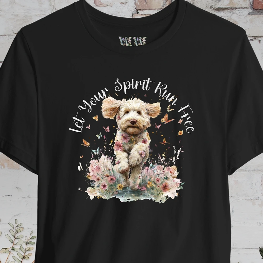Labradoodle 'Let your spirit run free' T shirt