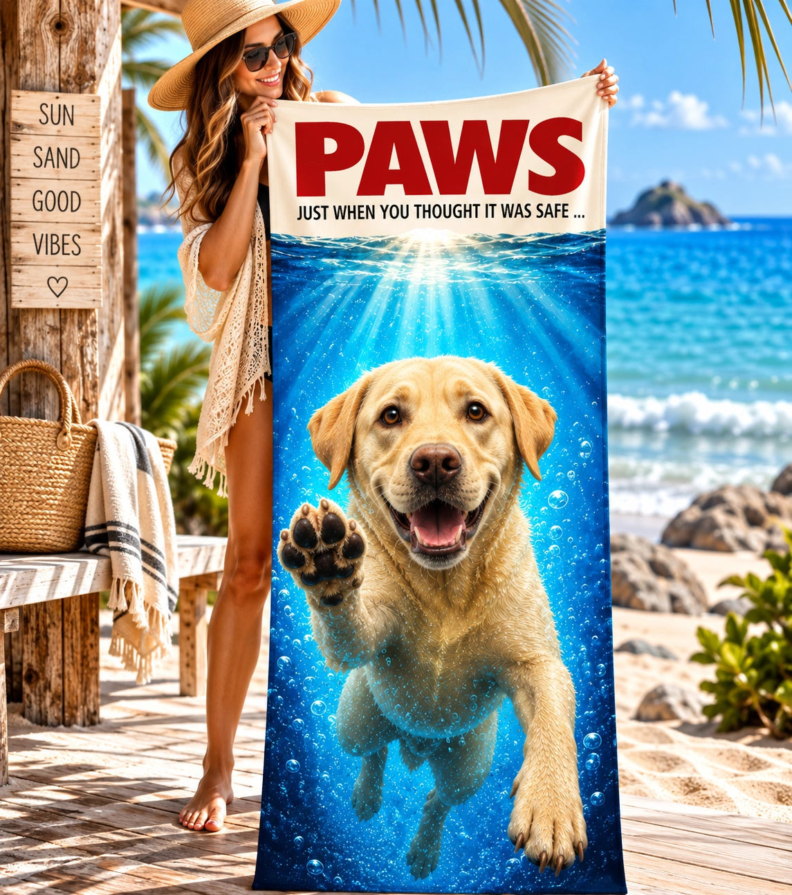 Labrador #1 PAWS Beach Towel