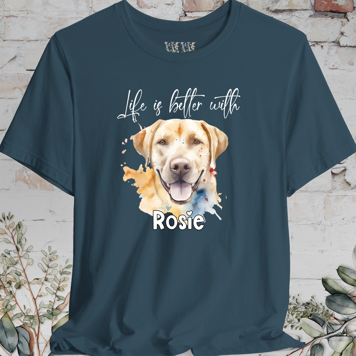 Labrador #1 'Life is better with'  Personalized T shirt