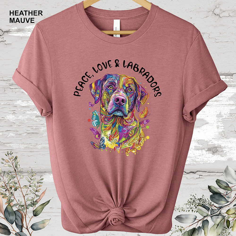 Peace, Love & Labradors #1 T shirt