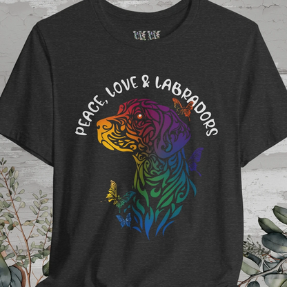 Peace, Love & Labradors #2 T shirt