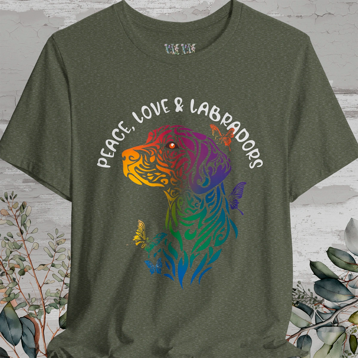 Peace, Love & Labradors #2 T shirt