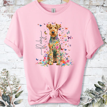 Lakeland Terrier #1 Floral peronalised unisex T shirt