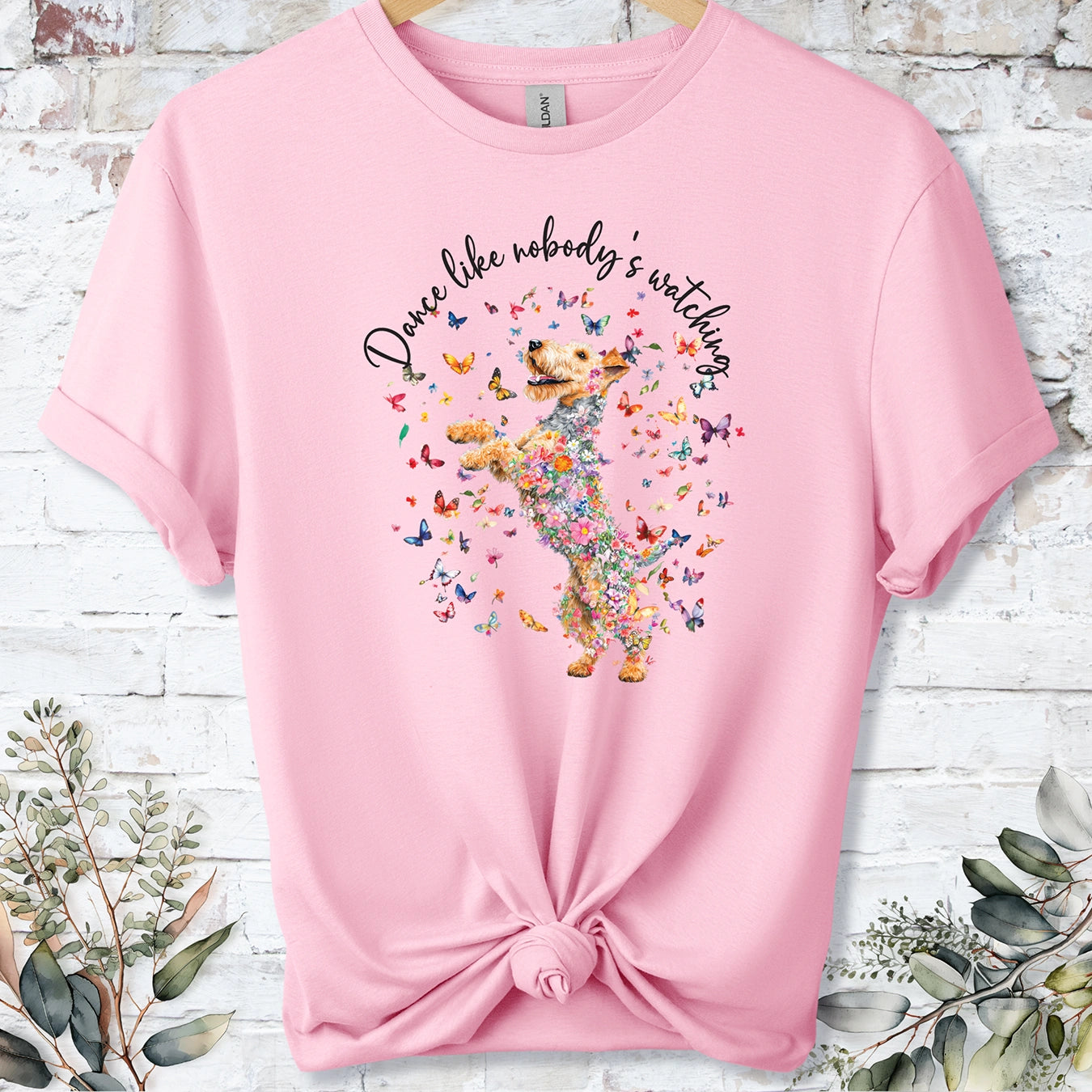 Lakeland Terrier "Dance like nobody's watching" unisex T shirt
