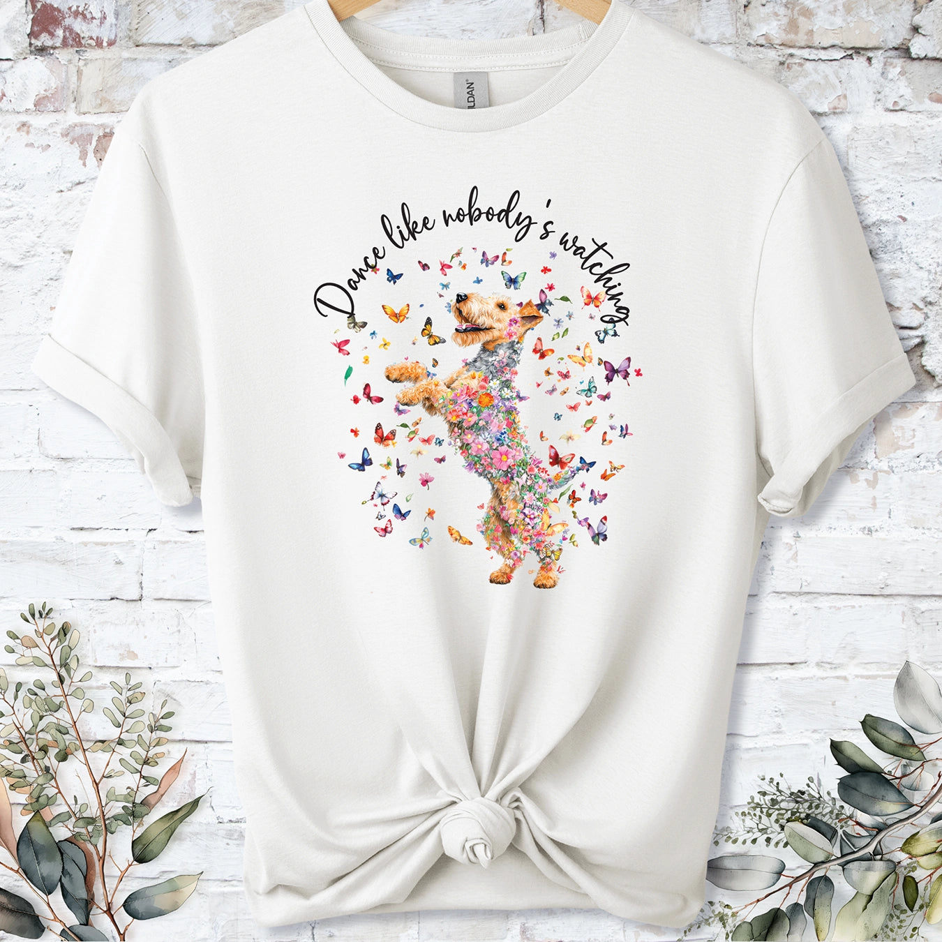 Lakeland Terrier "Dance like nobody's watching" unisex T shirt