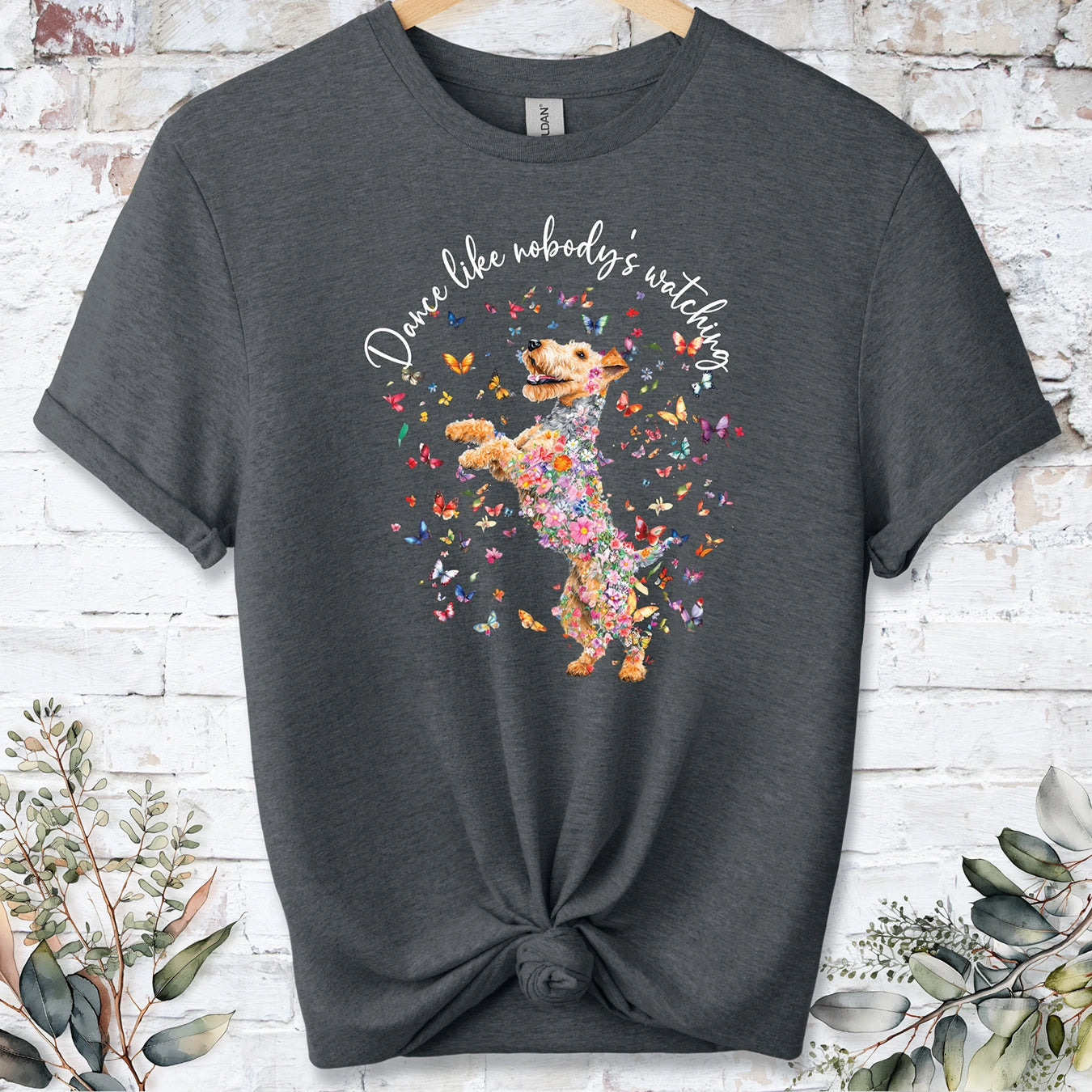 Lakeland Terrier "Dance like nobody's watching" unisex T shirt