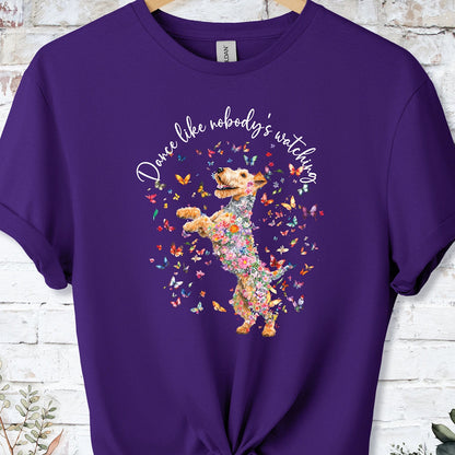 Lakeland Terrier "Dance like nobody's watching" unisex T shirt