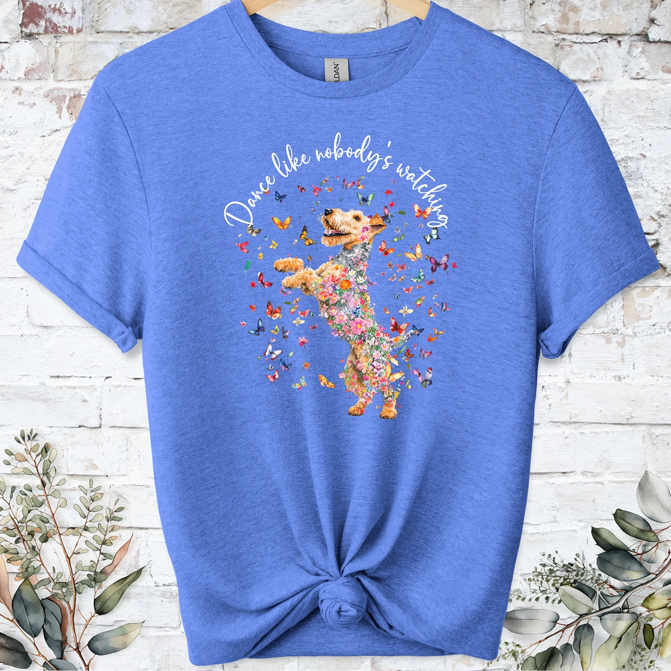 Lakeland Terrier "Dance like nobody's watching" unisex T shirt