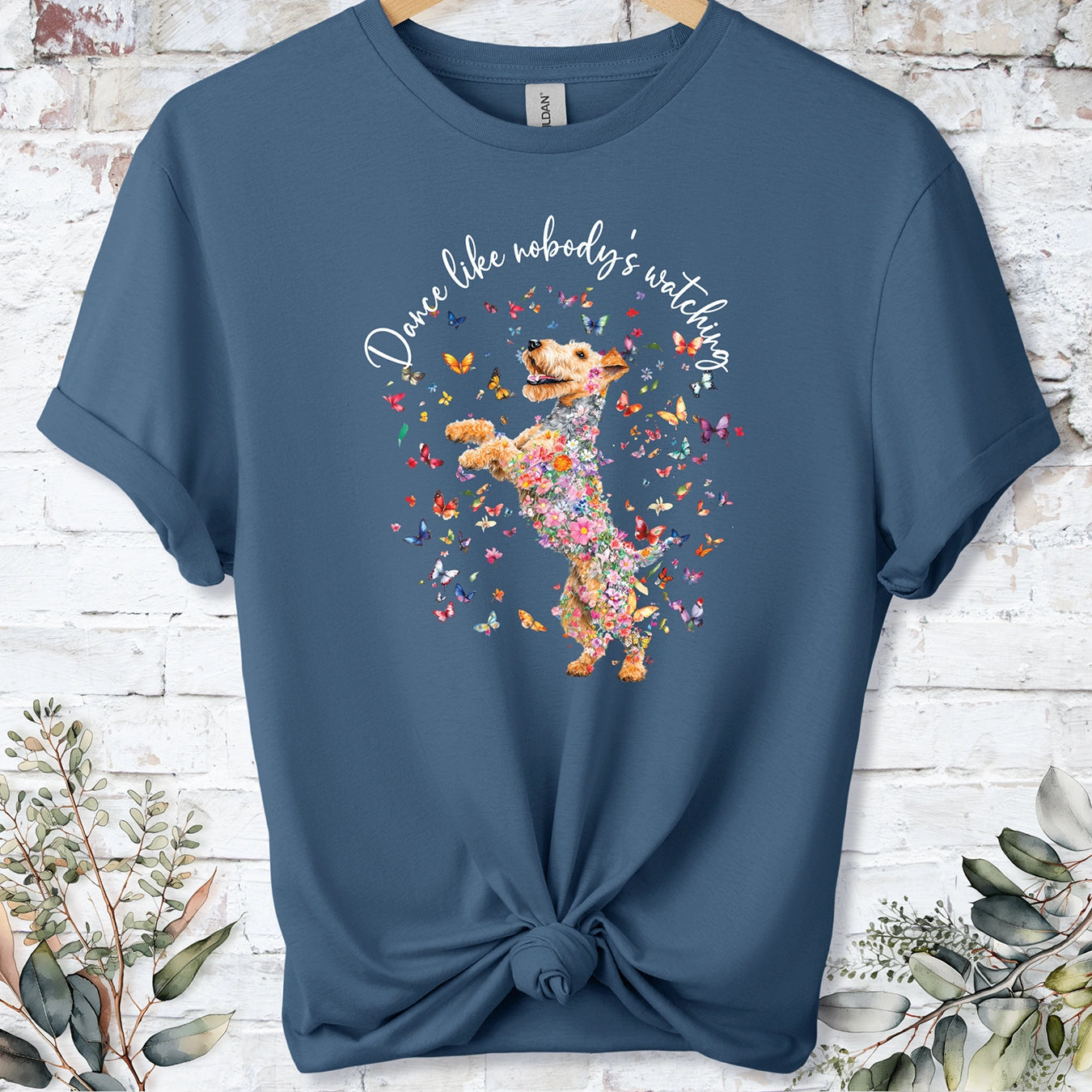 Lakeland Terrier "Dance like nobody's watching" unisex T shirt