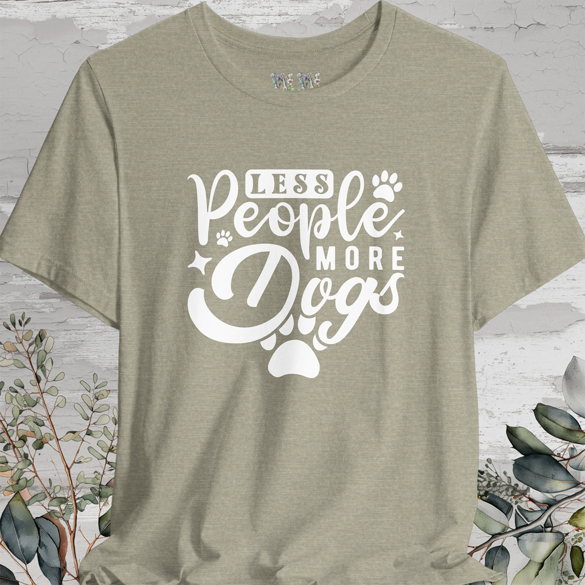 Less People More Dogs, Unisex T shirt