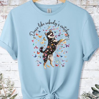 Shiba Inu #1 "Dance like nobody's watching" unisex T shirt