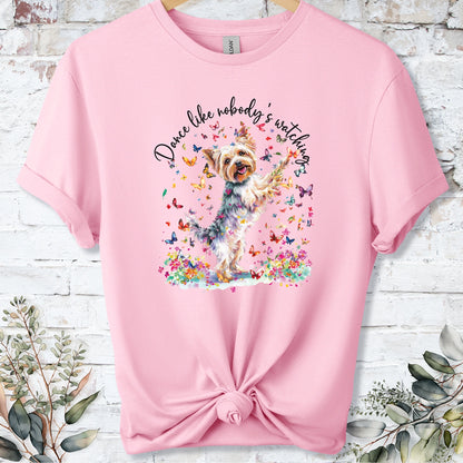 Yorkshire Terrier "Dance like nobody's watching" unisex T shirt