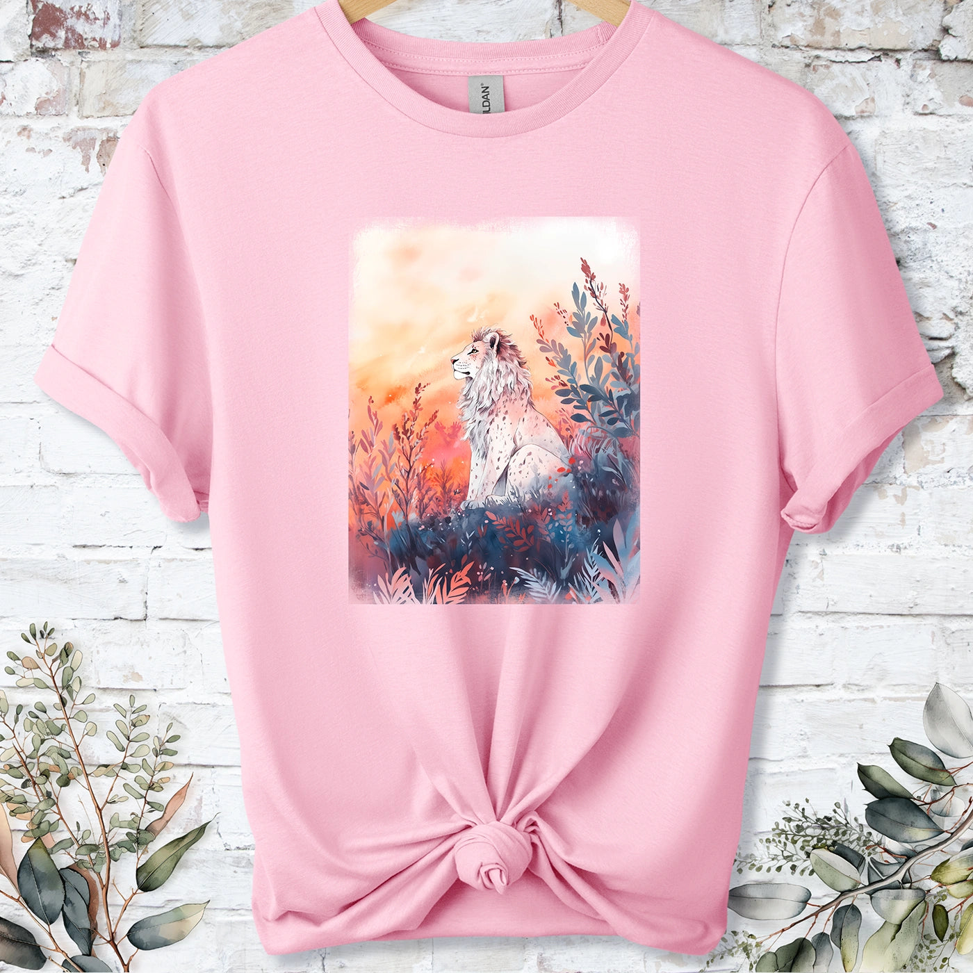 Lion at sunset #2 Unisex T shirt