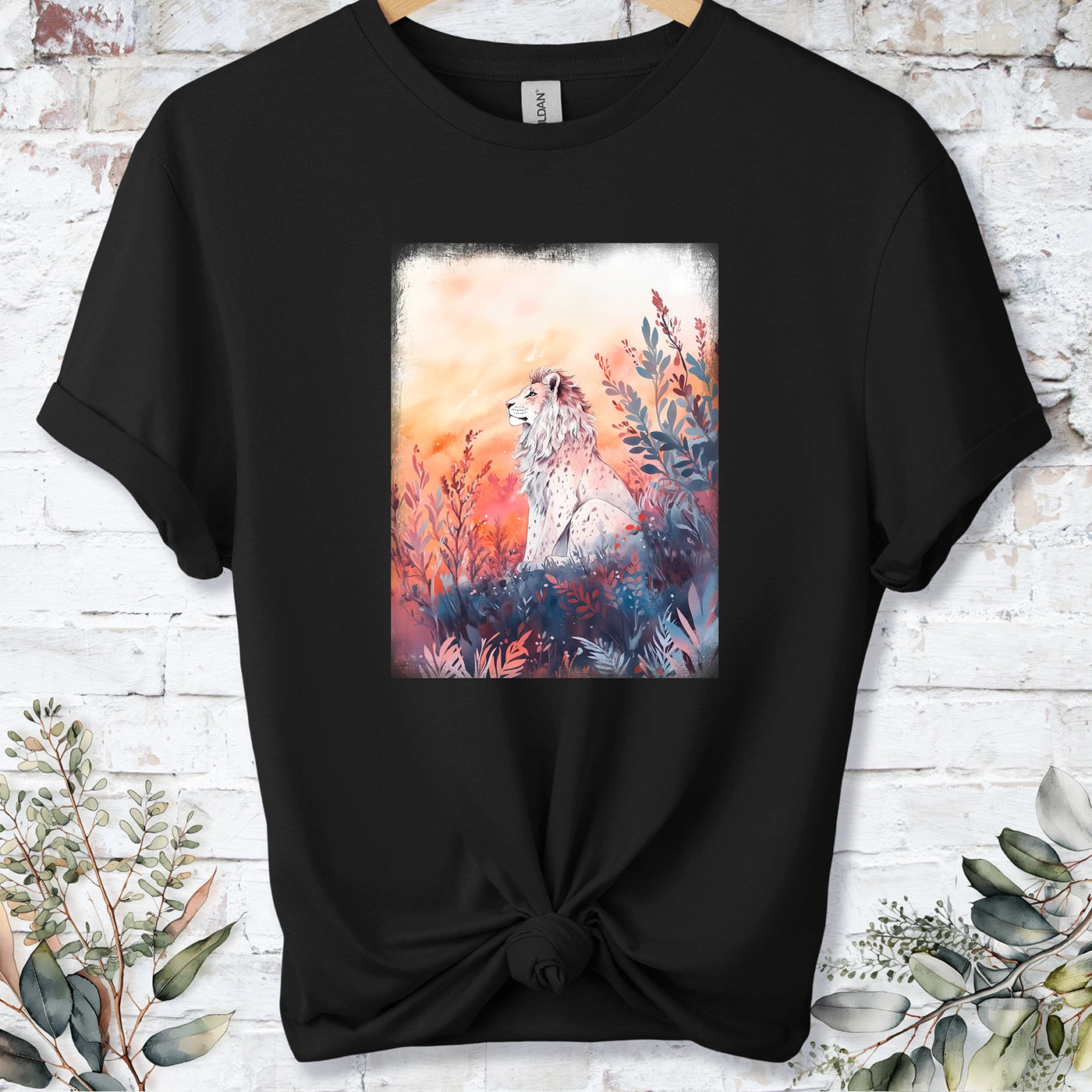 Lion at sunset #2 Unisex T shirt
