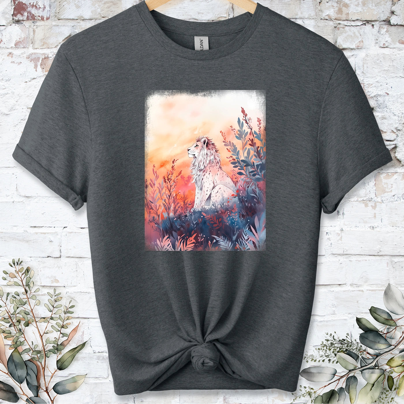 Lion at sunset #2 Unisex T shirt