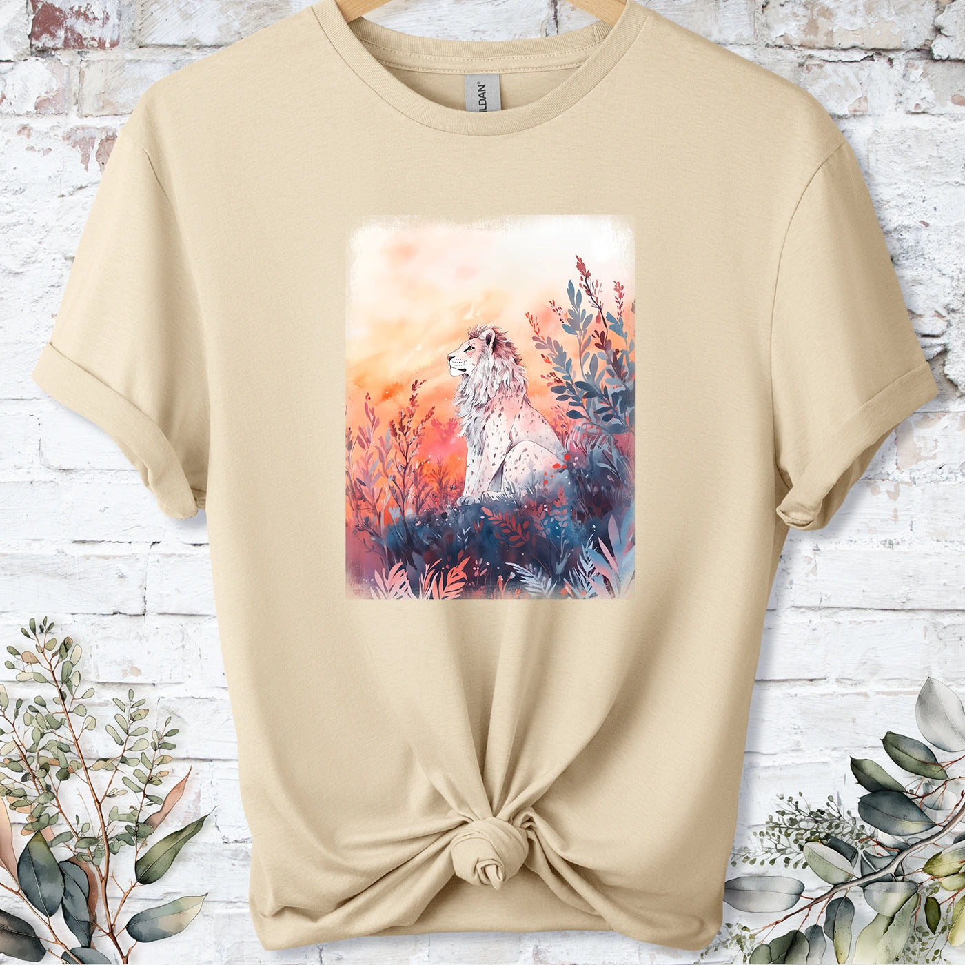Lion at sunset #2 Unisex T shirt