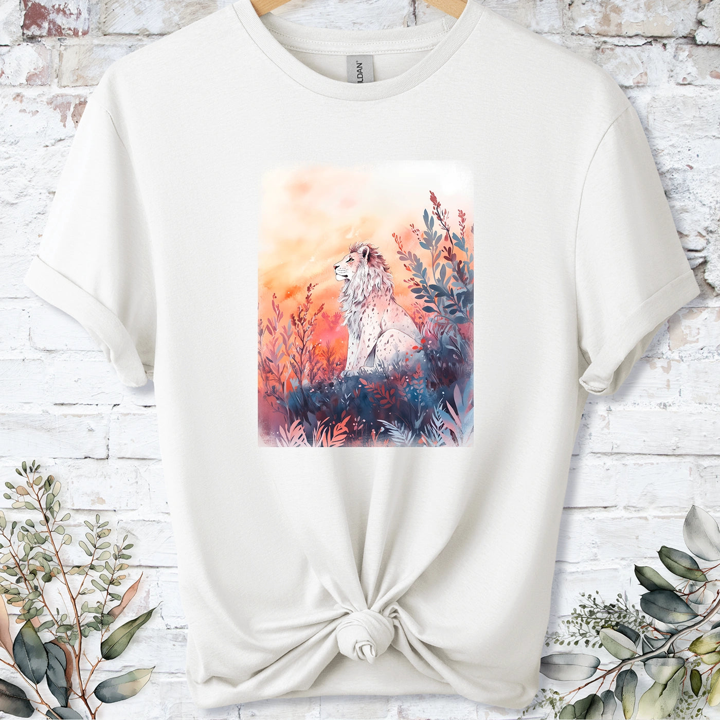 Lion at sunset #2 Unisex T shirt