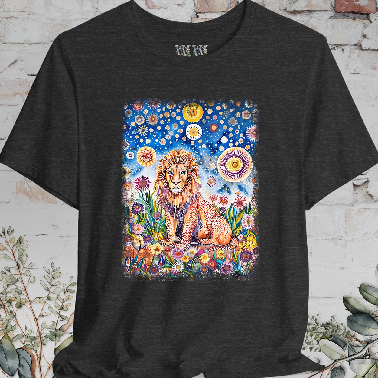 Lion #2 Wild Animals, unisex T-Shirt
