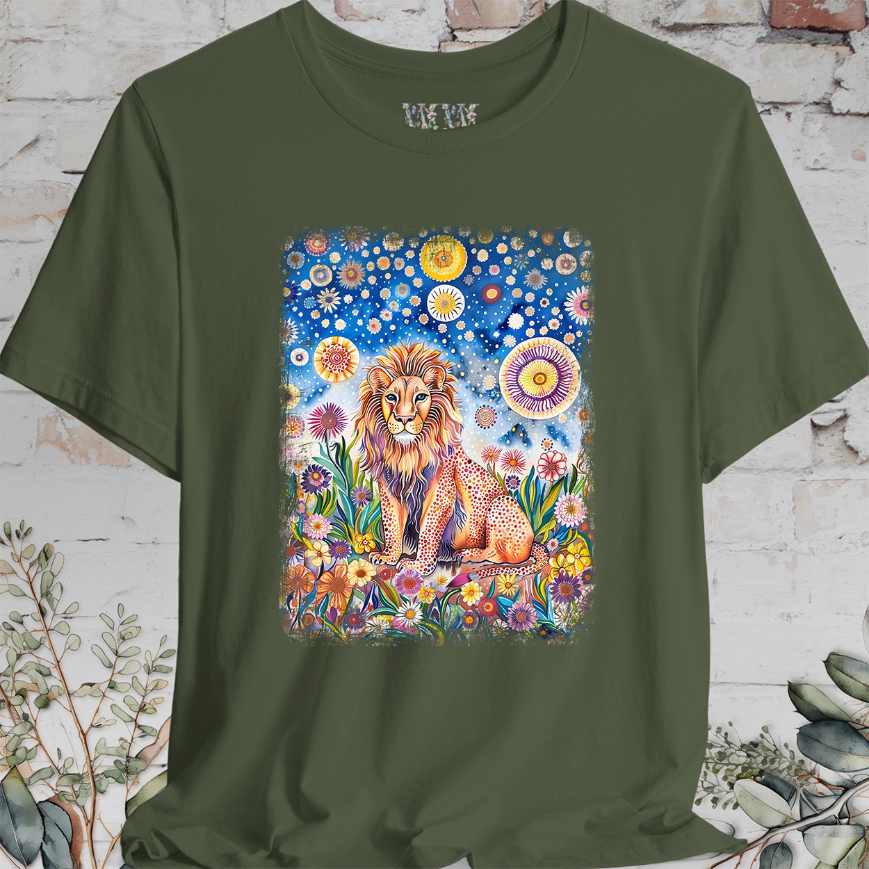 Lion #2 Wild Animals, unisex T-Shirt