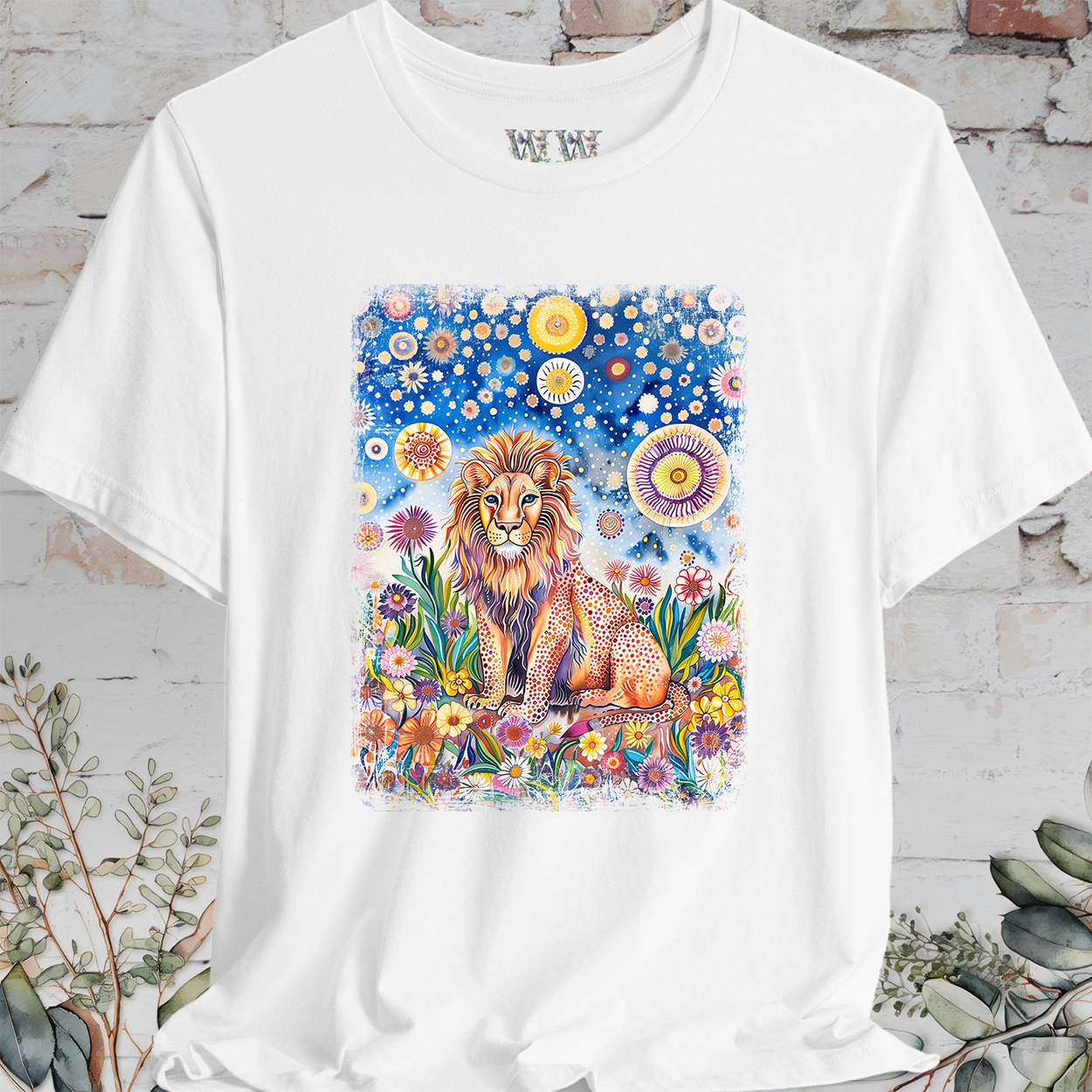 Lion #2 Wild Animals, unisex T-Shirt