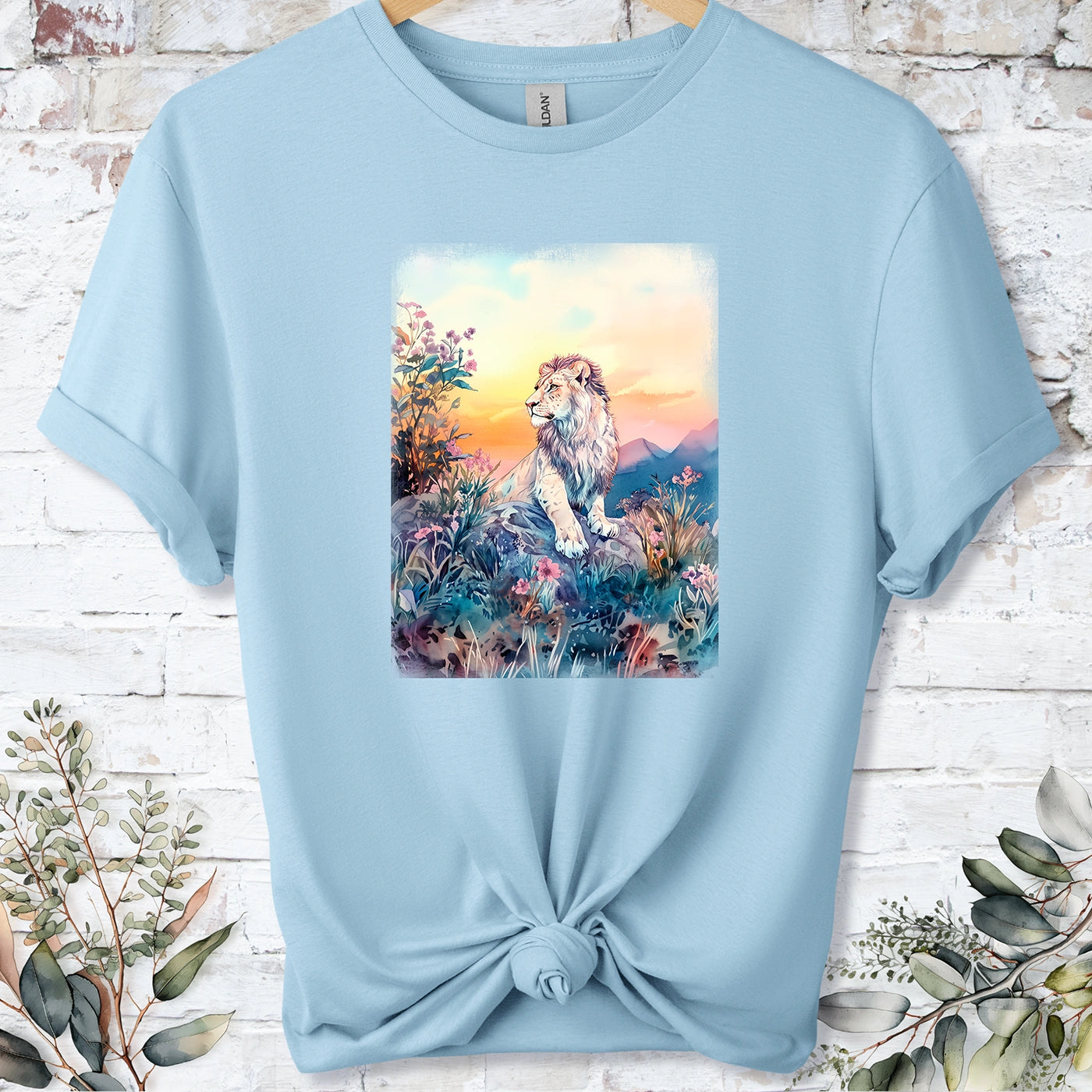 Lion at sunset #5 Unisex T shirt