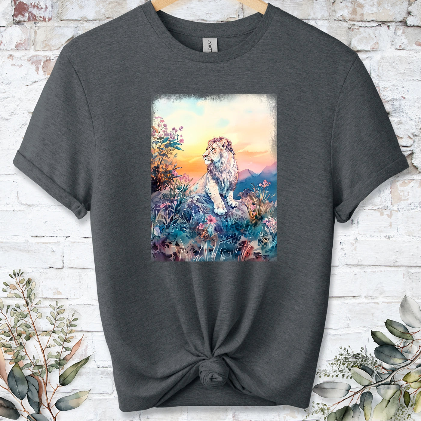 Lion at sunset #5 Unisex T shirt