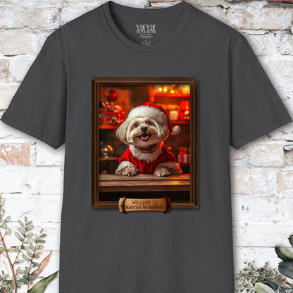 Maltese Santa's Workshop Unisex T shirt