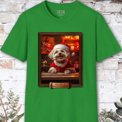 Maltese Santa's Workshop Unisex T shirt