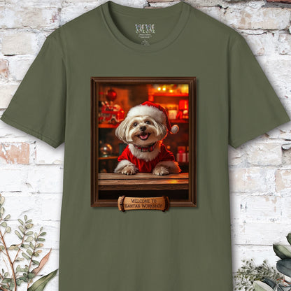 Maltese Santa's Workshop Unisex T shirt