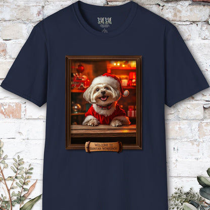 Maltese Santa's Workshop Unisex T shirt
